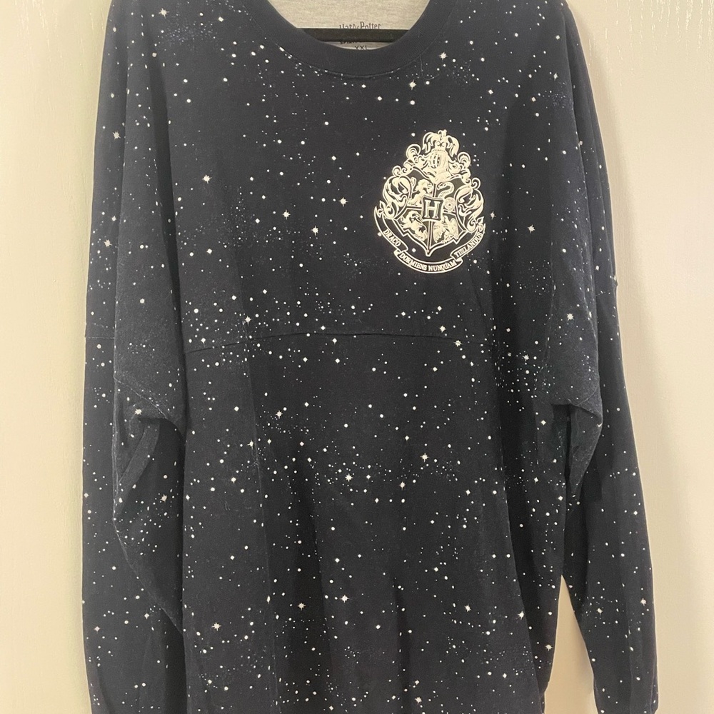 Harry Potter Hogwarts Logo Dark Blue and White Sprit Jersey